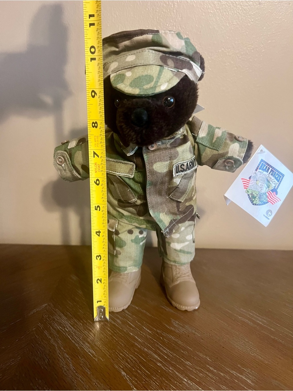 Bear Forces of America Mini Male Army Multicam Brown Bear Plush
